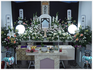 2段式花祭壇（家族葬向き）プラン