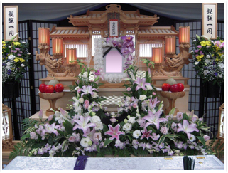 2段式花祭壇（家族葬向き）プラン